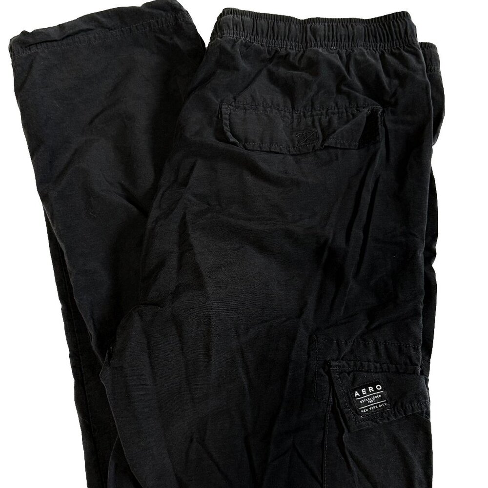 Aeropostale Black Straight Cargo Pants Men